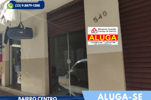 ALUGA-SE PONTO COMERCIAL LOCALIZADO NA RUA PEDRO DE OLIVEIRA  N° 580 – CENTRO